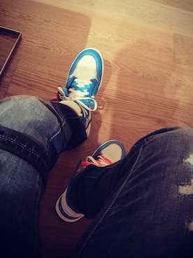 「off white（オフホワイト）のアイテム（その他）」を使った、kaito111222さん（メンズ・166cm）の冬コーディネート