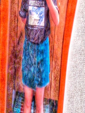 「SPINNS（スピンズ）のアイテム（デニムスカート）」を使った、kasumi_smileさん（レディース・165cm）の春コーディネート