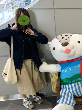 「デニムコーチジャケット」｜e r i n a ⋈*｡ﾟさん（レディース・152cm）の秋コーディネート