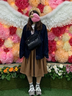 「デニムコーチジャケット」｜e r i n a ⋈*｡ﾟさん（レディース・152cm）の秋コーディネート