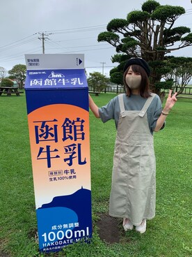 「GRL（グレイル）のアイテム（ハンチング/ベレー帽）」を使った、e r i n a ⋈*｡ﾟさん（レディース・152cm）の秋コーディネート