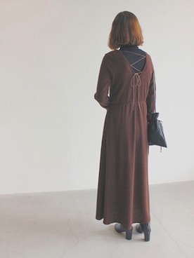 「kaene（カエン）のアイテム」を使った、yawnstaffさん（レディース・161cm）の春コーディネート