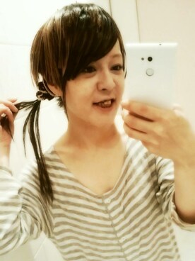 「アイテム（マタニティウェア/グッズ、グレー系）」を使った、YUKI♡さん（レディース・153cm）の春コーディネート