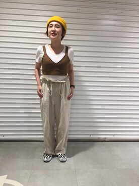 「アイテム（スリッポン、その他）」を使った、muuさん（レディース・150cm）の夏コーディネート