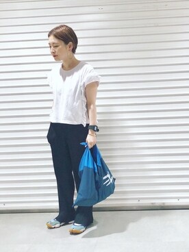 「Hのアイテム（トップス）」を使った、muuさん（レディース・150cm）の夏コーディネート