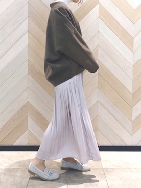 「リブタートルネック」｜「アイテム（ジャケット/アウター）」を使った、kanaさん（レディース・163cm）の秋コーディネート