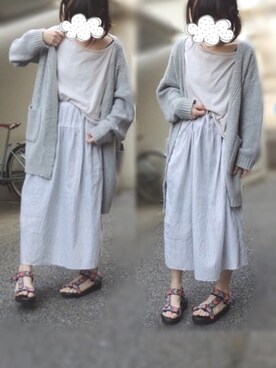「handmade」｜「アイテム（アナログ腕時計）」を使った、na.na.さん（レディース・152cm）の春コーディネート