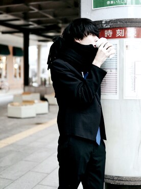 「LAD MUSICIAN（ラッドミュージシャン）のアイテム（スーツジャケット）」を使った、sato_shunさん（メンズ・178cm）の秋コーディネート