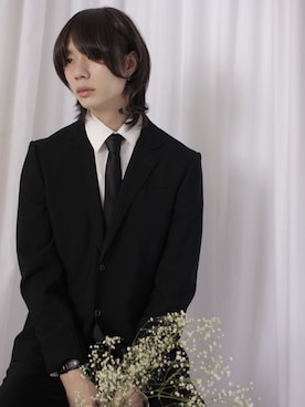 「LAD MUSICIAN（ラッドミュージシャン）のアイテム（その他アウター）」を使った、sato_shunさん（メンズ・178cm）の春コーディネート