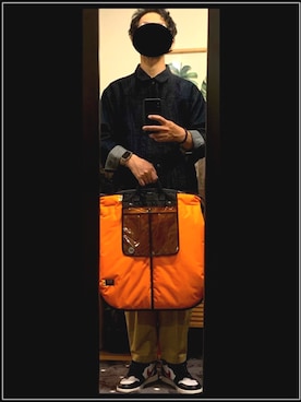 「Apple Watchのアイテム（デジタル腕時計、シルバー系）」を使った、ÿuki（相互）さん（メンズ・171cm）の春コーディネート