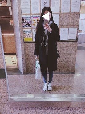 「JEANASIS（ジーナシス）のアイテム（ダッフルコート）」を使った、Siuman Lauさん（レディース・165cm）の冬コーディネート