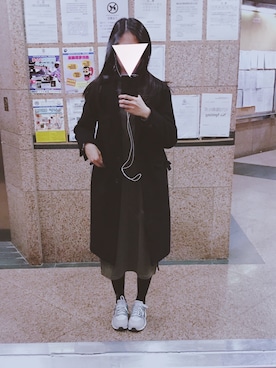 「JEANASIS（ジーナシス）のアイテム（ダッフルコート）」を使った、Siuman Lauさん（レディース・165cm）の冬コーディネート