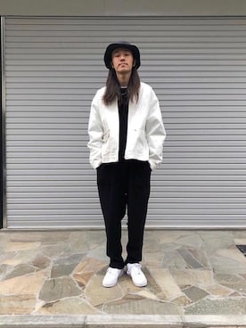 「CALUX（キャラクス）のアイテム」を使った、kuroiwaさん（メンズ・180cm）の秋コーディネート