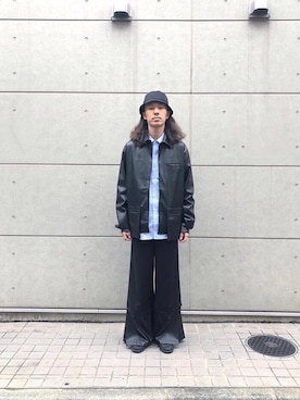 「AVALONE（アヴァロン）のアイテム」を使った、kuroiwaさん（メンズ・180cm）の冬コーディネート