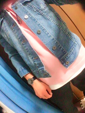 「UNIQLO（ユニクロ）のWOMEN ウルトラストレッチジーンズ（デニムパンツ）」を使った、かいさん（メンズ・165cm）の春コーディネート