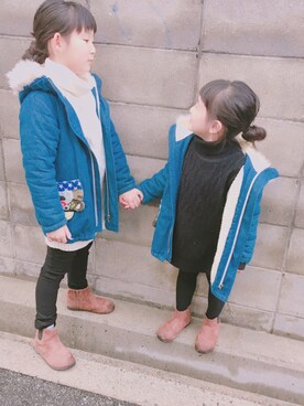 「JAM（ジャム）のアイテム（ジャケット/アウター）」を使った、shihotoyouさん（キッズ・126cm）の冬コーディネート