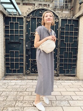 「腰包」｜niniさん（レディース・155cm）の春コーディネート