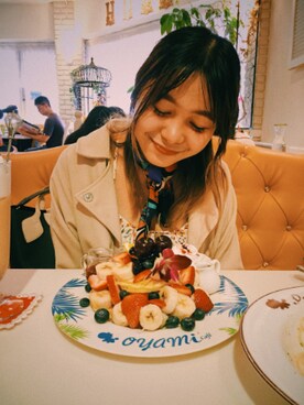 「Parfois（パルフォア）のアイテム」を使った、安娜月さん（レディース・168cm）の秋コーディネート