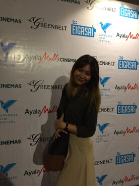 「ANNE KLEIN（アンクライン）のアイテム」を使った、安娜月さん（レディース・168cm）の秋コーディネート