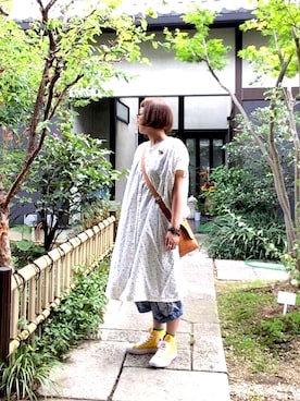 「コンバース」｜ぽん。さん（レディース・159cm・40代）の夏コーディネート