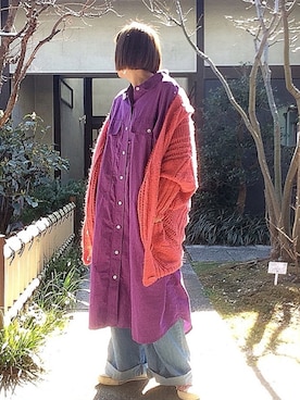 「ｎ’Or（ノアール）のアイテム」を使った、ぽん。さん（レディース・159cm）の冬コーディネート