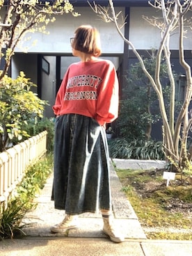 「コンバース」｜ぽん。さん（レディース・159cm・40代）の春コーディネート