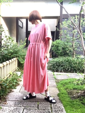 「ZARA」｜ぽん。さん（レディース・159cm・40代）の夏コーディネート