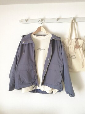 「CIAOPANIC TYPY（チャオパニックティピー）のアイテム（マウンテンパーカー）」を使った、nicori*さん（レディース・153cm）の春コーディネート