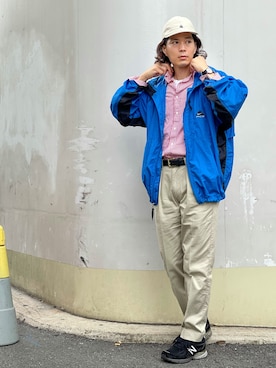 「NIKE ACG（ナイキエィシージー）のアイテム（ナイロンジャケット）」を使った、ひゆうさん（メンズ・175cm）の春コーディネート