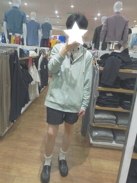 「H&M（エイチ・アンド・エム）のアイテム（モッズコート）」を使った、文瀬悠太さん（メンズ・170cm）の夏コーディネート