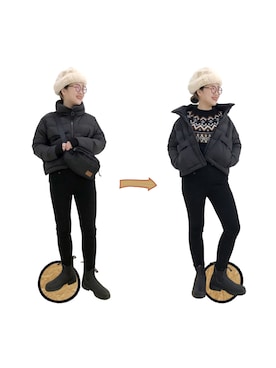 SONGSHUYAさん（レディース・158cm）の冬コーディネート