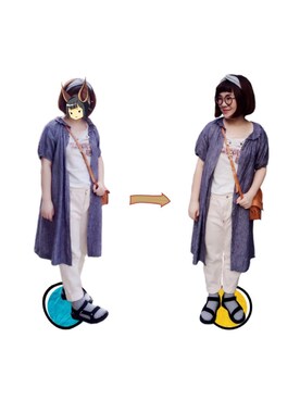 「L.H.P（エルエイチピー）のTeva/テバ・テヴァ/Hurricane XLT W（サンダル、ブラック系）」を使った、SONGSHUYAさん（レディース・158cm）の秋コーディネート