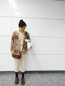 「TYAKASHAのアイテム（パンツ）」を使った、adiaaaaaaaさん（レディース・164cm）の春コーディネート