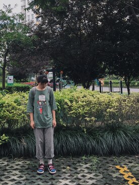 「TYAKASHAのアイテム（パンツ）」を使った、adiaaaaaaaさん（レディース・164cm）の夏コーディネート