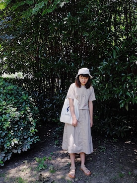 「TYAKASHAのアイテム（帽子）」を使った、adiaaaaaaaさん（レディース・164cm）の夏コーディネート