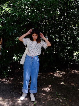 「TYAKASHAのアイテム（パンツ）」を使った、adiaaaaaaaさん（レディース・164cm）の夏コーディネート