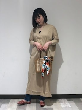 「Stephanie（ステファニエ）のアイテム」を使った、工藤さん（レディース・156cm）の春コーディネート