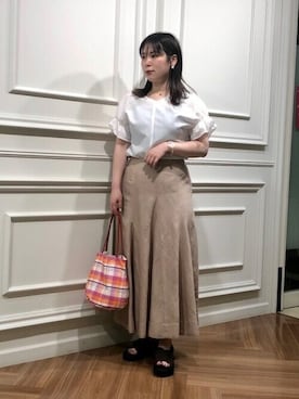 工藤さん(レディース・156cm)の夏コーディネート