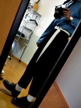 「wearhalloween2017」｜「アイテム（スラックス）」を使った、りょすけさん（メンズ・170cm）の秋コーディネート