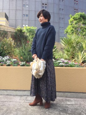 taniguchi6879さんの「NFC ペイズリーマキシフレアスカート」を使ったコーディネート