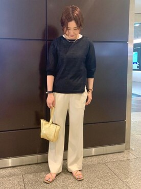 「LAURA DI MAGGIO（ローラディマッジオ）のアイテム」を使った、taniguchi6879さん（レディース・159cm）の夏コーディネート