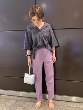 「LAURA DI MAGGIO（ローラディマッジオ）のアイテム」を使った、taniguchi6879さん（レディース・159cm）の夏コーディネート