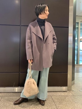 「green label relaxing（グリーンレーベルリラクシング）のアイテム（その他アウター）」を使った、taniguchi6879さん（レディース・159cm）の秋コーディネート