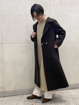 「一押しのアウタースタイル」｜「アイテム（ワンピース/ドレス）」を使った、taniguchi6879さん（レディース・159cm）の秋コーディネート