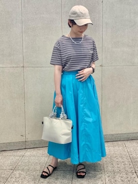 「ベーシック/トラッド」｜taniguchi6879さん（レディース・159cm）の夏コーディネート