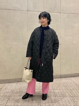 「green label relaxing（グリーンレーベルリラクシング）のアイテム（ピアス（両耳用））」を使った、taniguchi6879さん（レディース・159cm）の秋コーディネート