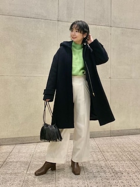 「green label relaxing（グリーンレーベルリラクシング）のアイテム（その他アウター）」を使った、taniguchi6879さん（レディース・159cm）の冬コーディネート