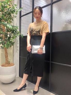 ルクールブラン新宿ミロード店スタッフさん（レディース・160cm）の春コーディネート