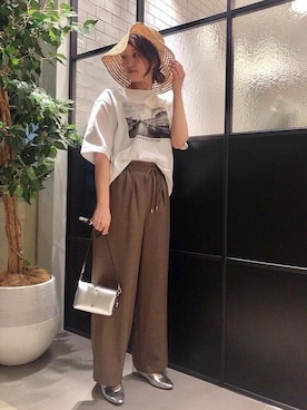 ルクールブラン新宿ミロード店スタッフさん（レディース・160cm）の春コーディネート