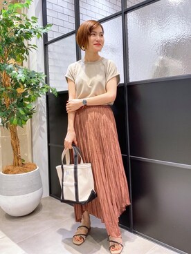 ルクールブラン新宿ミロード店スタッフさん(レディース・158cm)の夏コーディネート